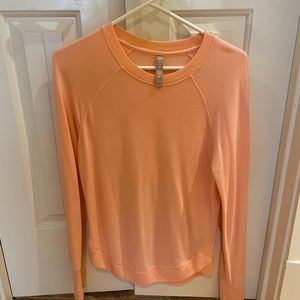 Athleta cream sickle orange casual comfy top